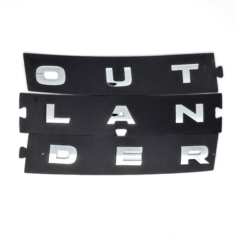Para Outlander 2023 2024 ABS Frente Logotipo Do Carro Carta Adesivo Acessórios De Estilo Do Carro