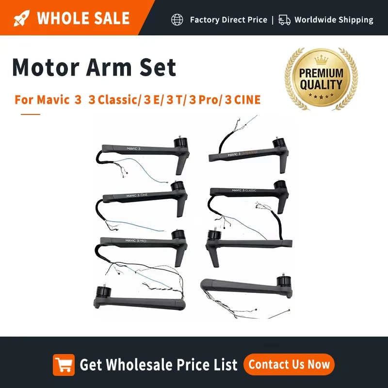 Replacement Motor Arm Set for DJI Mavic 3 3Classic/3E/3T/3Pro/3CINE Left/Right Back Tested Repair Accessories Contact For WSP