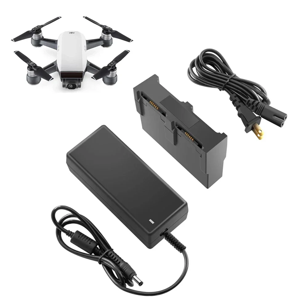 Fast Charger for DJI Spark Intelligent Flight Battery Charging Hub 100-240V AC Input DC 13.05V/2.2A Output Drone Battery Charger