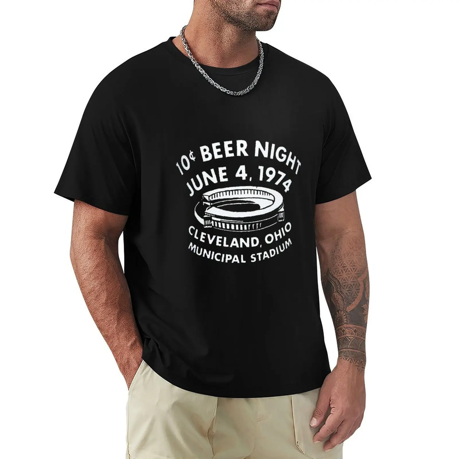 10 Cent Beer Night June 4, 1974 Cleveland, Ohio T-Shirt Sport Basic Moisture Wicking Tee