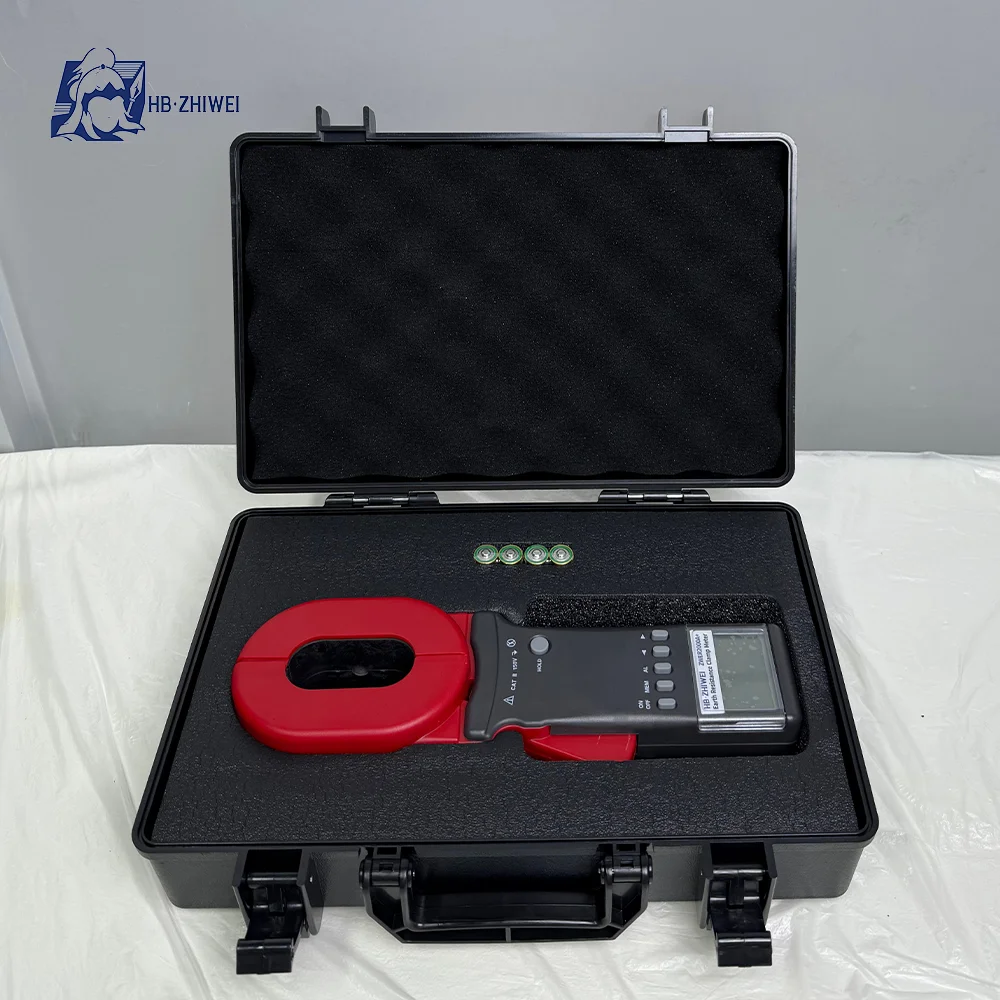 ZWCR2000+ High Accuracy Digital Clamp Earth Resistance Tester Ground Resistance Meter with 1 Year Warranty