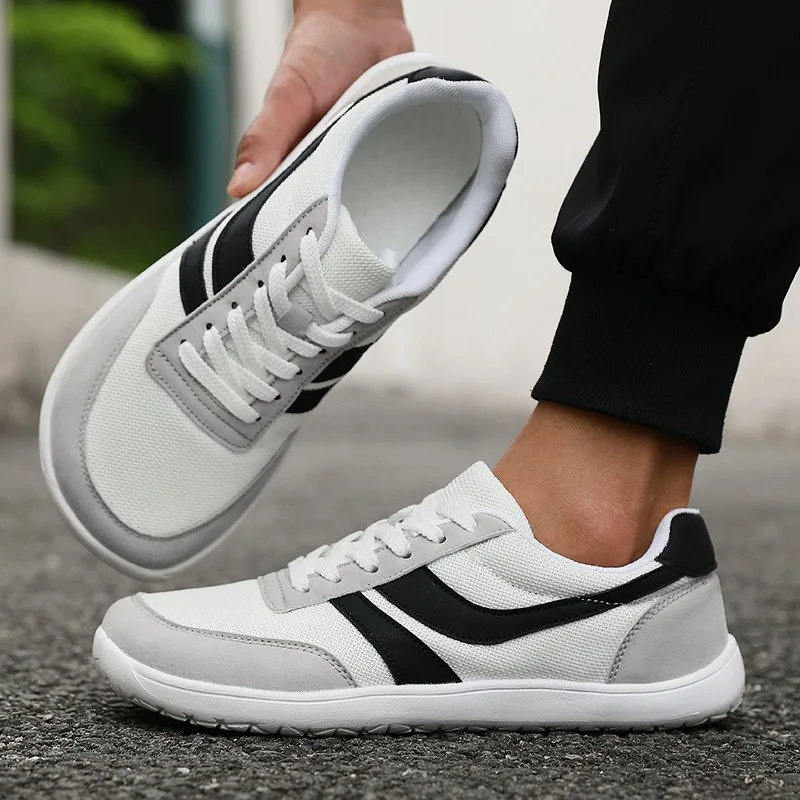 New Fashion Wide Toe Men's Shoes Unisex Outdoor Running Zero Drop Casual Sneaker Fashion Minimalist Soft Wide Barefoot Shoes