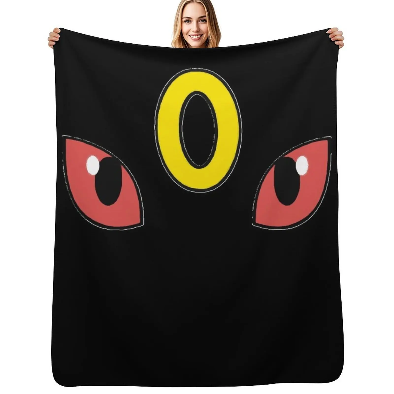 Umbreon Eyes Classic T-Shirt Throw Blanket Spring Fall Cozy Throw Blanket for Couch