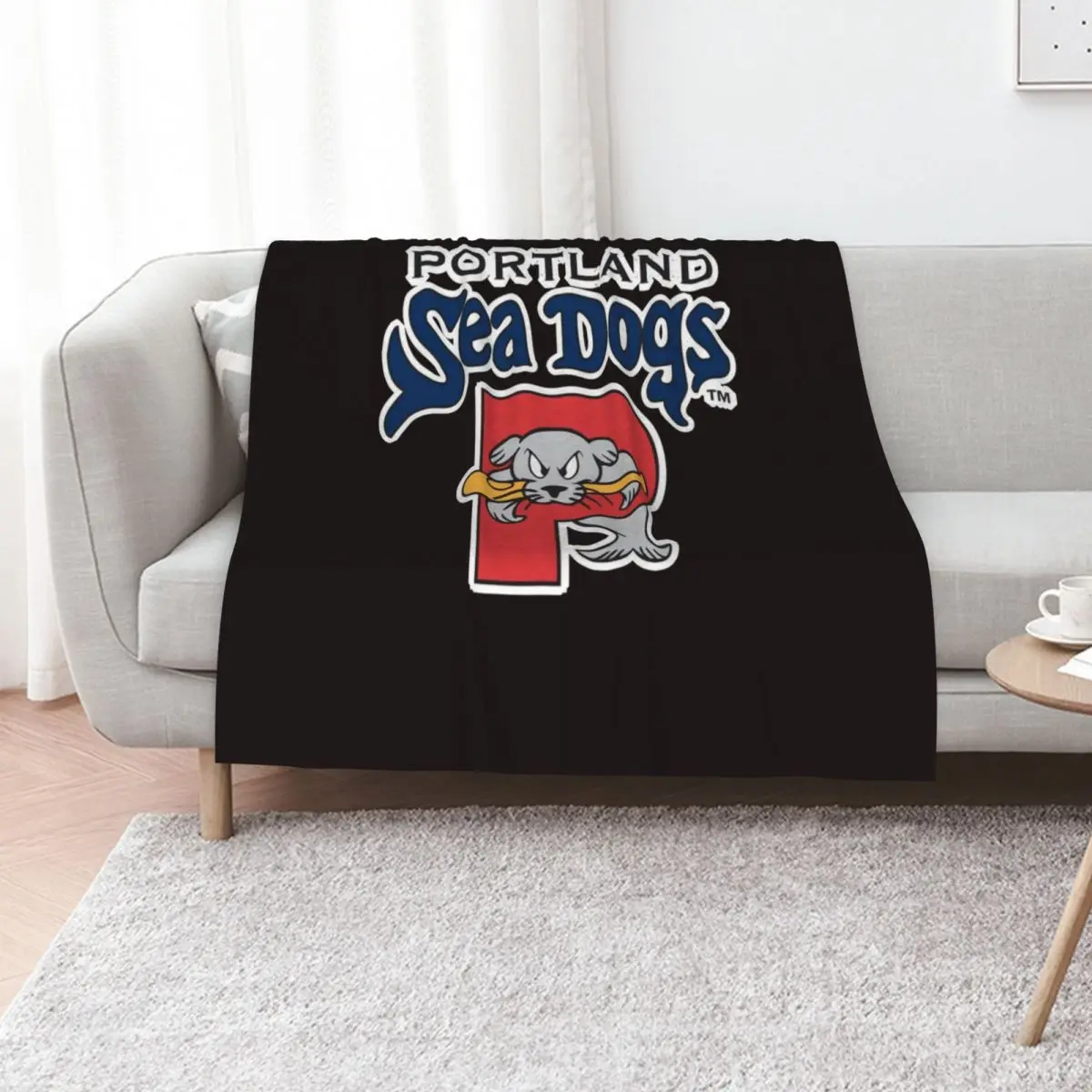 Portland of Sea Dogs Classic T-Shirt Throw Blanket Decorative Beds Soft Big Polar Winter beds Cute Bed Fashionable Blankets