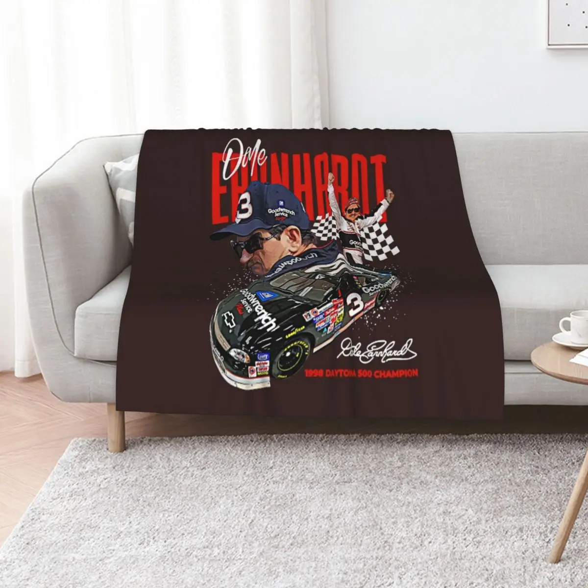 Dale Earnhardt T-Shirt Throw Blanket Bed Thermal Decorative Beds Picnic Bed covers Heavy Blankets