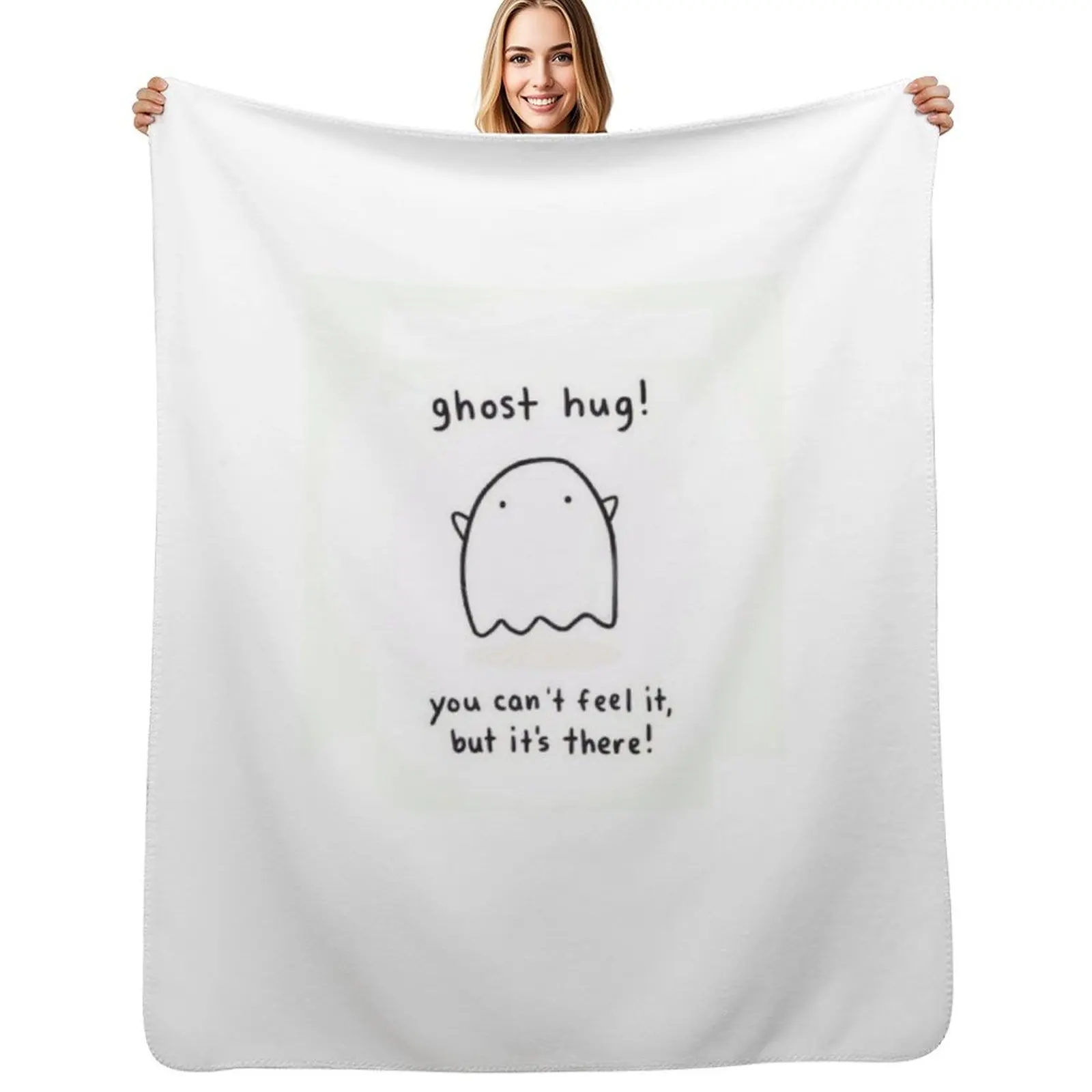 t-shirt ghost hug Throw Blanket Thins Winter beds Flannels Hairy Designers Sofa Blankets
