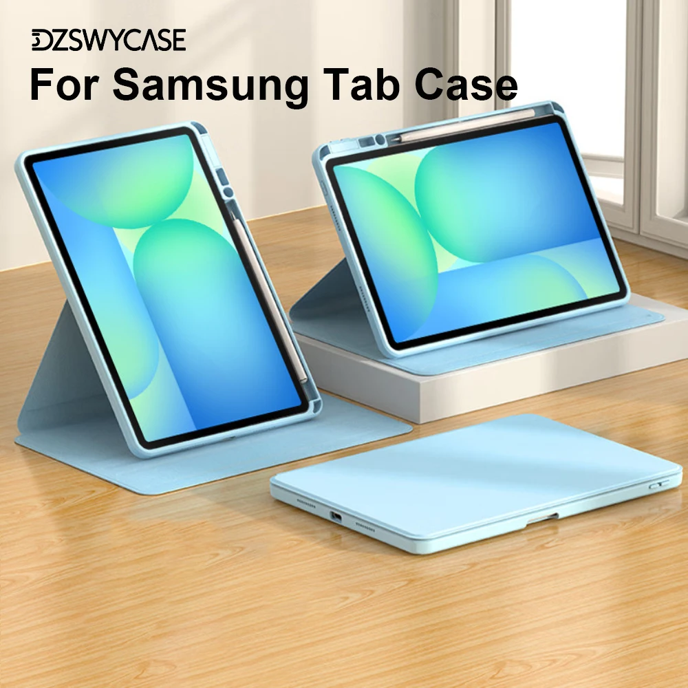 360 Degree Rotation Stand Case For Samsung Galaxy Tab S11 S10 FE S9 fe Plus S8 S7 Plus S6 Lite A9 A11 A9+ A8 Cover