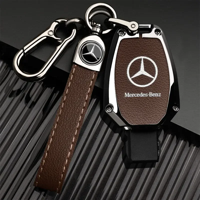 Car Alloy Key Case Key Bag Shell Key Chain Mercedes-Benz A C E G S V Class CLA CLS GLA GLC GLE GLK Vito Sprinter SL SLK Viano ML