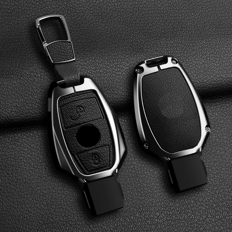 Zinc Alloy Metal Car Key Case Cover Shell For Mercedes Benz A B C E Class GLS GLA GLK GLC CLS CLA AMG W204 W205 W212 W463 W176