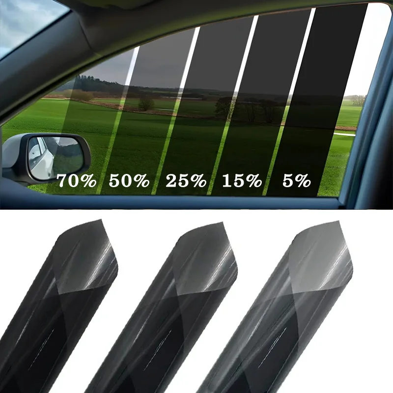 3Meterx50CM VLT Black Car Window Foils Film Auto Home Window Glass Decorate Protect Privacy Block UV Films for Benz GLK-Class