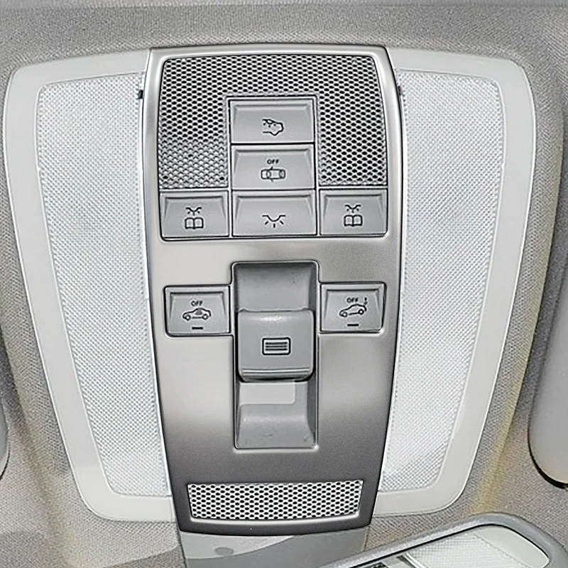 Suitable for stainless steel Mercedes-Benz C-Class E-Class GLK/CLS C200 E260 interior reading light modification panel sticker