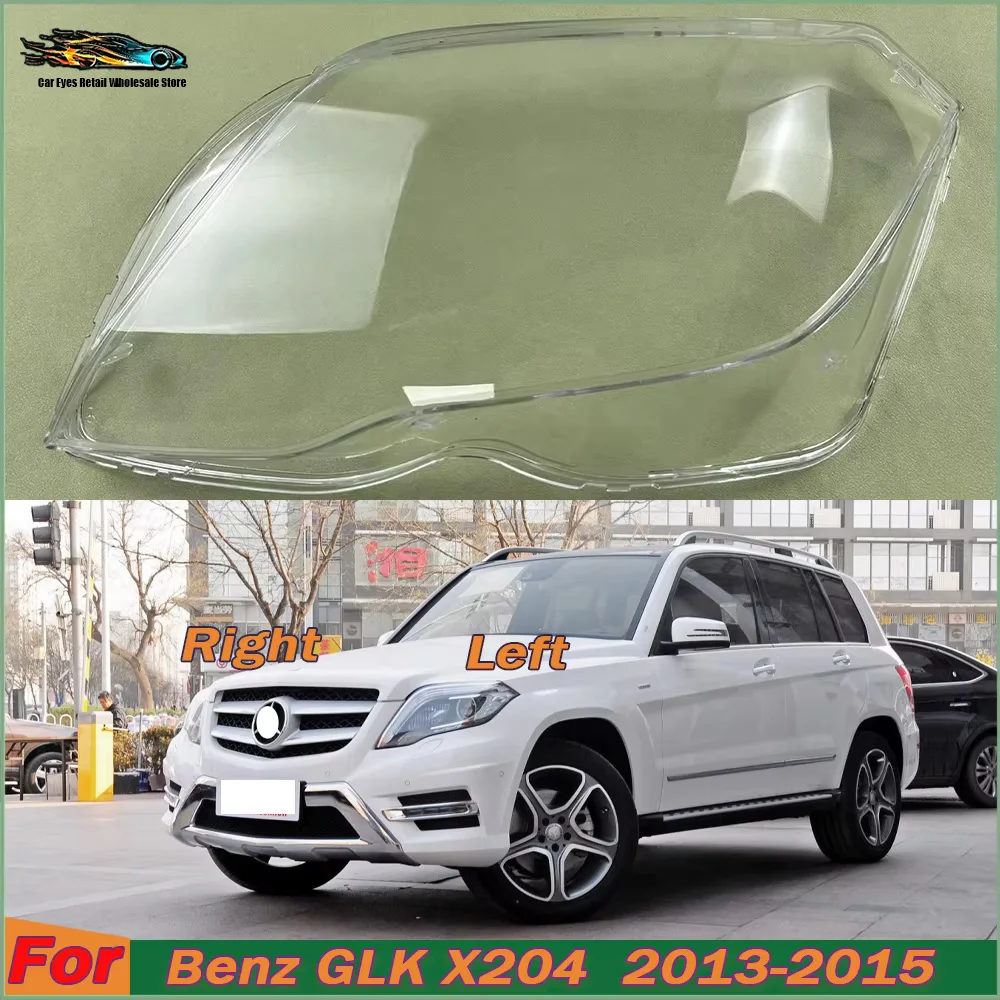 For Mercedes Benz GLK X204 GLK200 GLK260 GLK300 GLK350 2013-2015 Headlamp Cover Transparent Lampshade Lamp Shade Headlight Shell