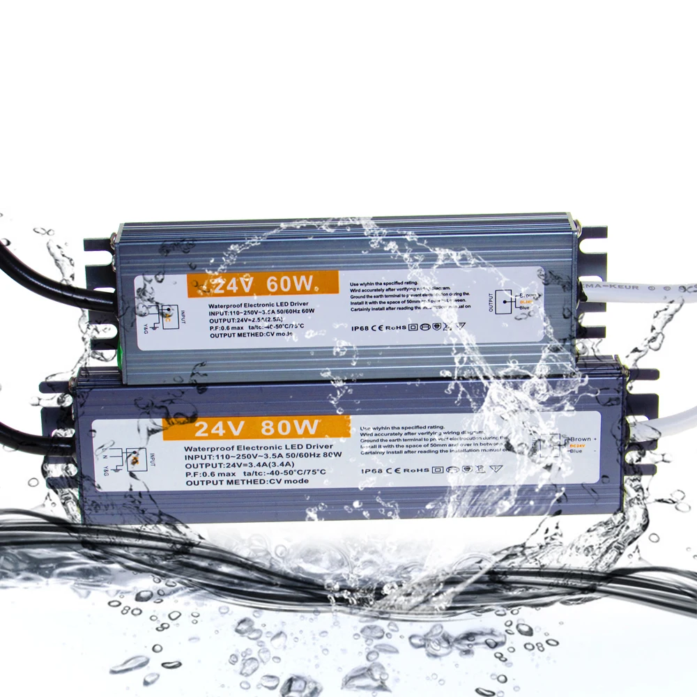 Transformer 220V To 12V 24V Power Supply 12 24 V Volt IP67 IP68 Outdoor Waterproof Lighting Transformer 110V 220V TO 12V 24V