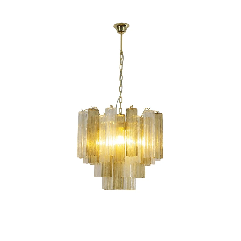 Murano Amber Clear Mixed 2026 Chandelier Lighting Suspension Luminaire Lampen French Design Hanging Light For Foyer Dinning Room