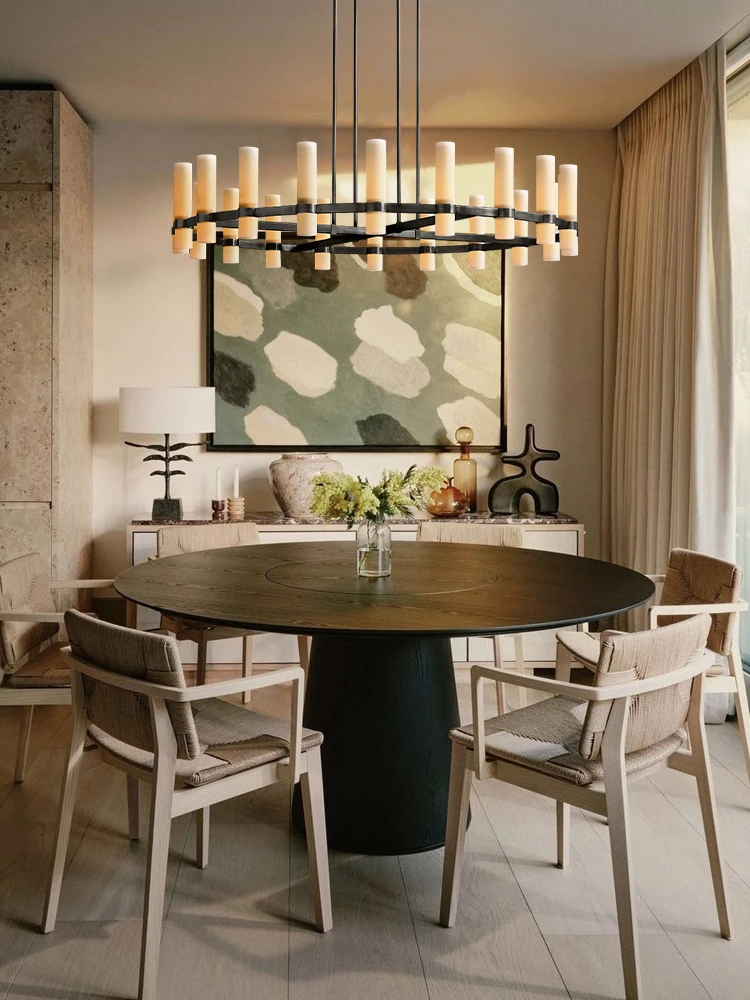 E14 LED American Vintage White Glass 2026 Chandelier Lighting Hanging Lamps Suspension Luminaire Lampen For Foyer Dinning Room