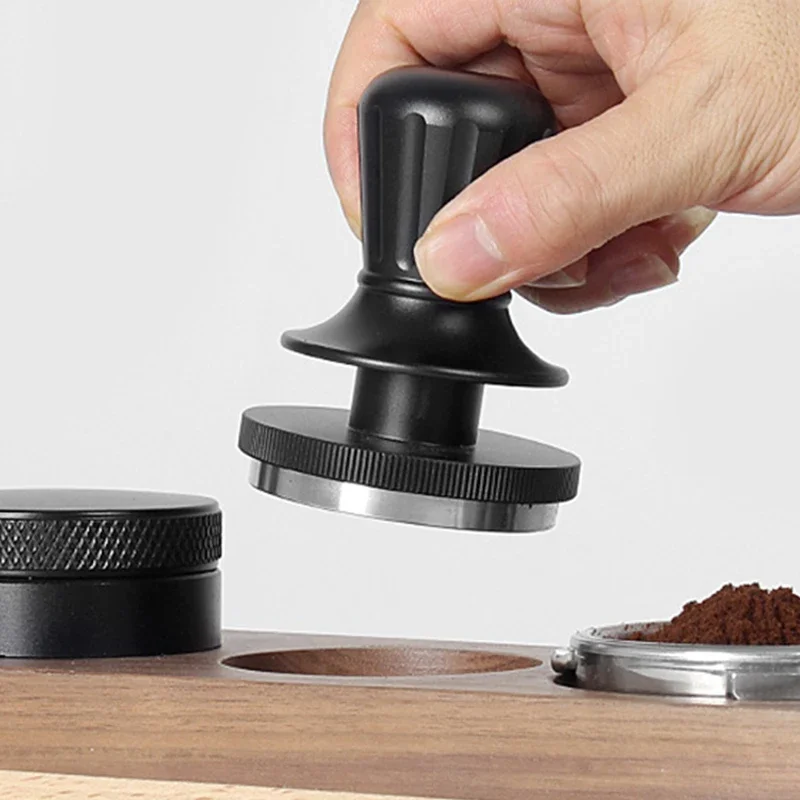 51/53.5/58.5MM Stainless Steel Espresso Press Tamper Constant Pressure Tamping Gadget with Comfortable Grip Espresso Making Tool