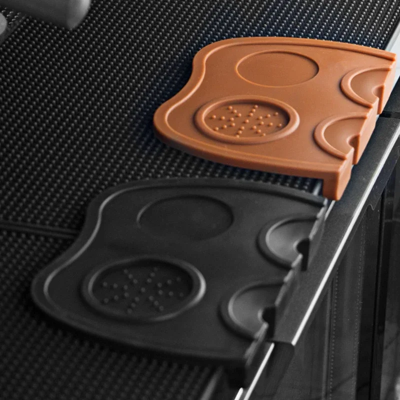 Non-Slip Espresso Coffee Tamper Mat Station Silicone Corner Pad for Portafilter Home Barista Tamping Tools Accessories
