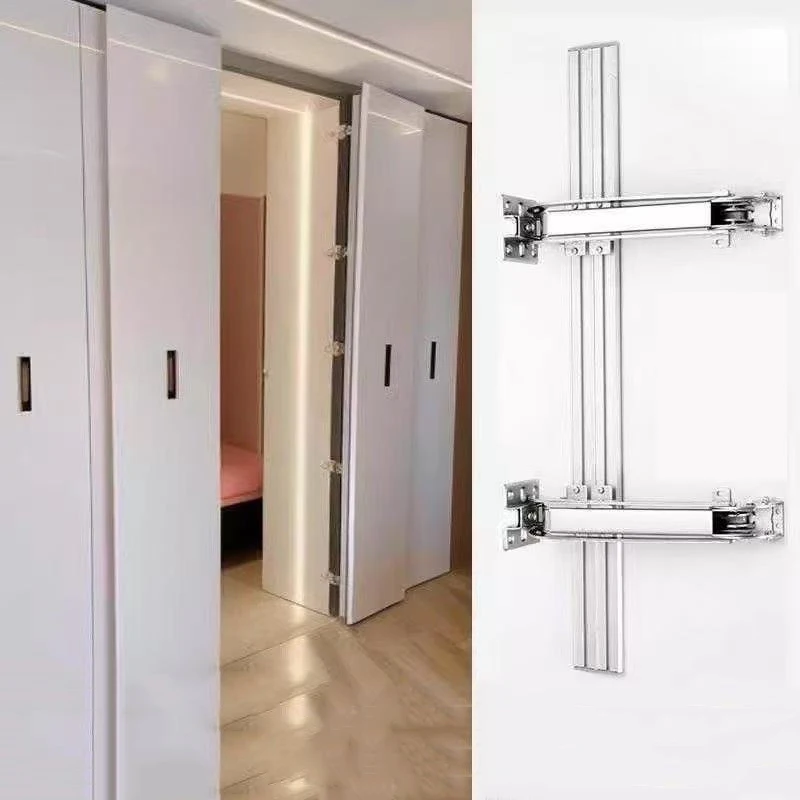 Wardrobe Folding Cabinet Busgate Lateral Sliding Door Hinge Cabinet System Damping Silent Slide Rail Opening Kitchen Door Hinge