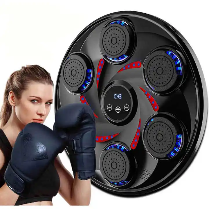 Intelligent Blue Tooth Smart Boxing Machine Target Electronic Music Mobile Boxing Target for Adult  With Gloves
