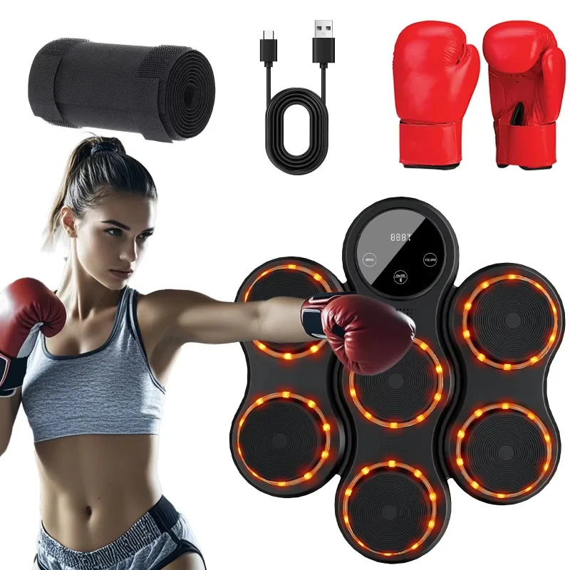 Custom Professional Music Boxing Machine Smart Wireless Boxing Trainer Wall Mount Music Boxing Machine For Adults