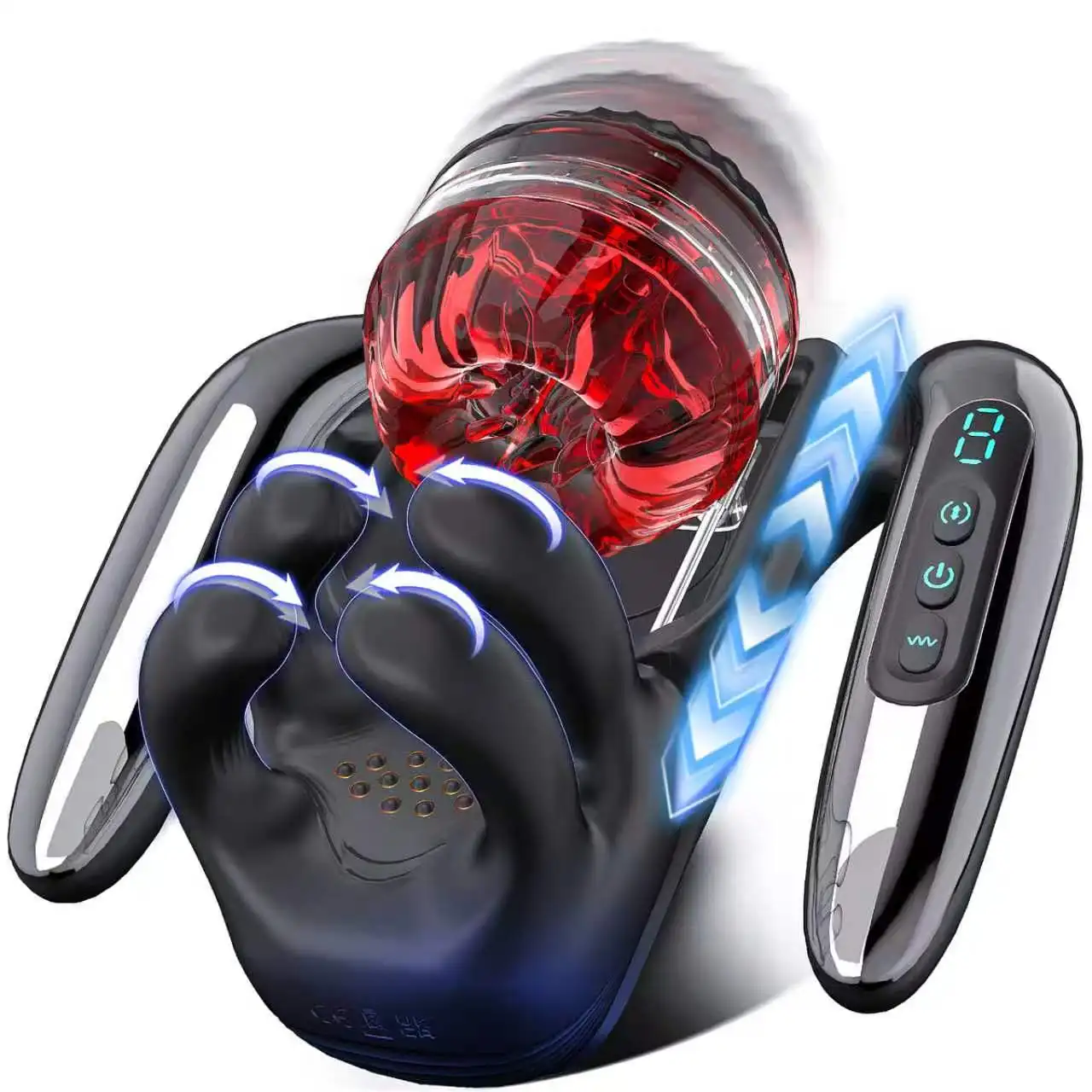 9 Biting Thrusting Modes Blowjob Sex Machine Stroker for Training Stimulation Increase Endurance Hansfree Adult Sex Toys for Men