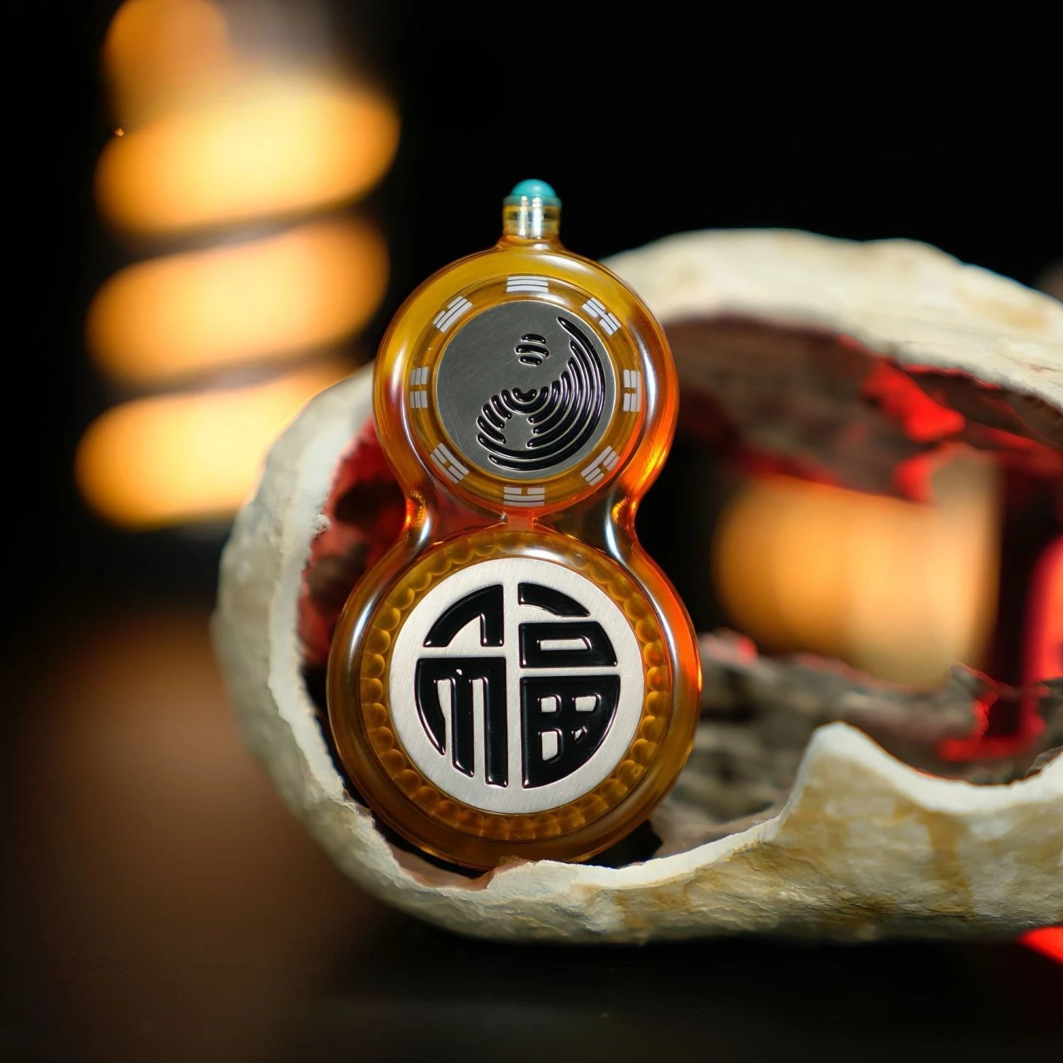 Gourd Shaped EDC Push Card Fidget Spinner High Tech Hand Gadget Unique Design Crisp Feel Portable Toy Stress Relief