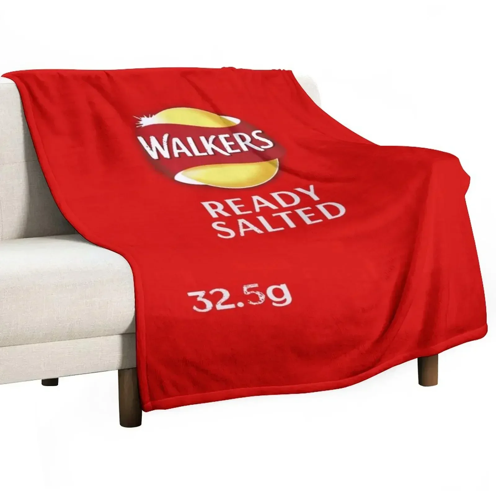 Walkers Ready Salted Crisps design Throw Blanket Heavy Soft Hairy Camping Decorative Sofas blankets ands Blankets