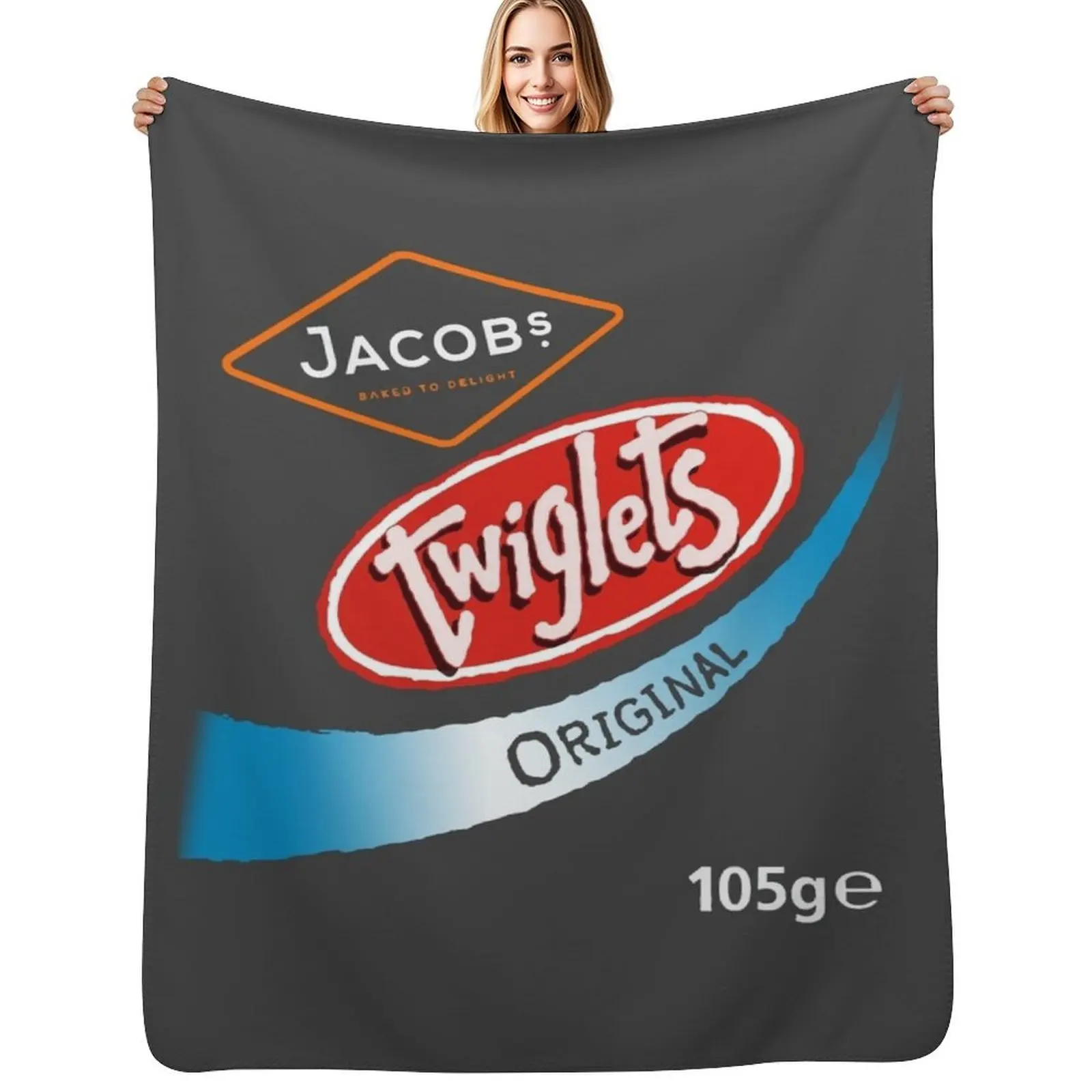 Twiglits Original Flavour Crisps design Throw Blanket warm winter Warm for sofa Camping wednesday Luxury Blankets