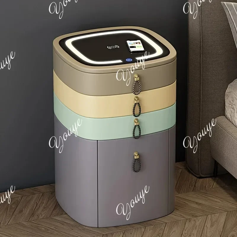 N63 Lights Mirror Vanity Table Jewelry Bluetooth Charging Girl Makeup Bedroom Dressers Drawers Cabinet Set Coiffeuse Furniture H