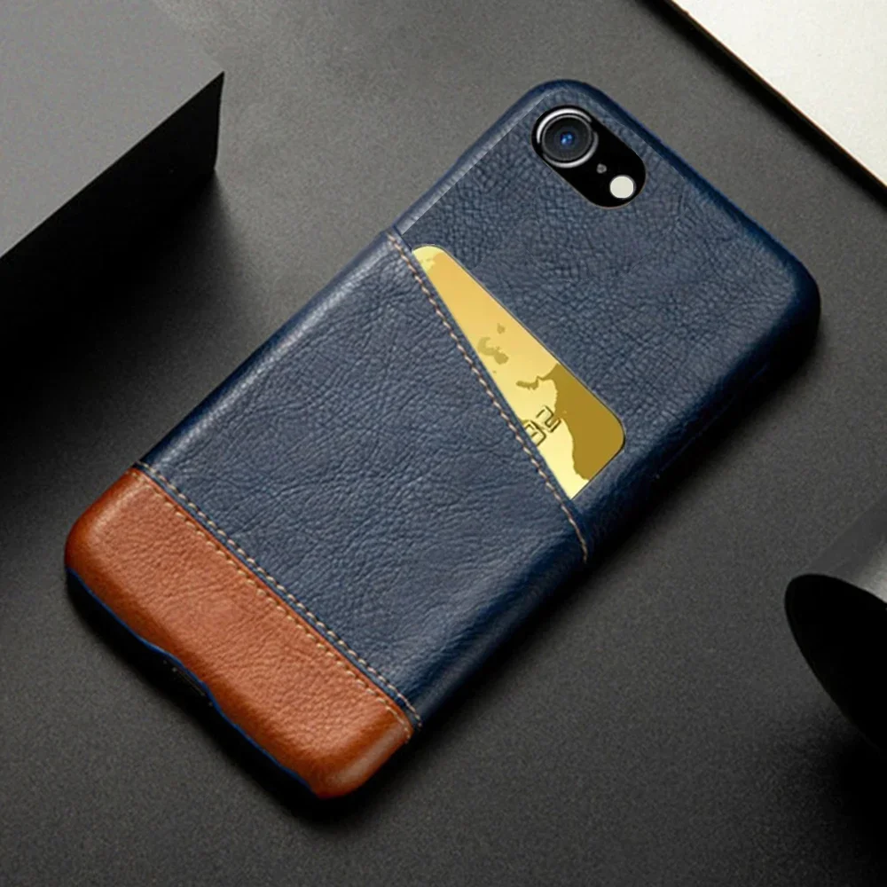 SE 2016 For Apple iPhone SE 2016 Case Card Slot Mixed Splice PU Leather Cover For iPhone SE 2020 2022 Coque For iPhone SE 1 2 3
