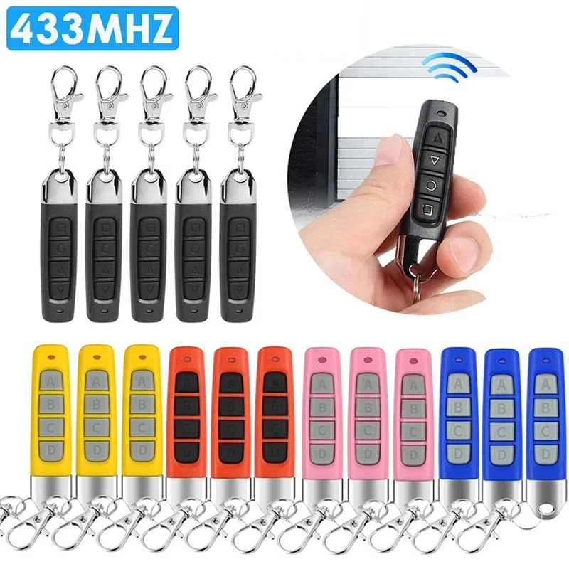 1PC 433MHz Remote Control Duplicator Replacement Key Duplicator Fixed Learning Code Copy Remote Controller for Electric Gate
