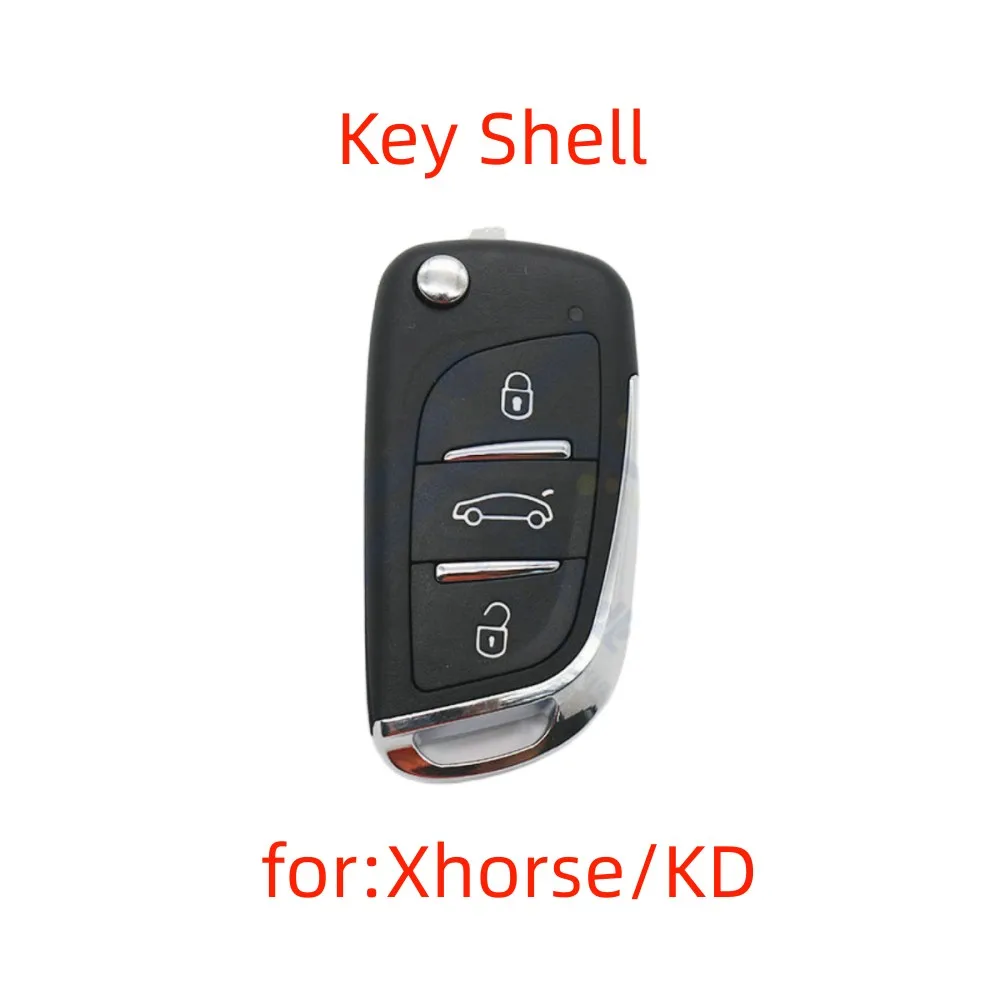 Keychannel 1pcs Car Key Shell VVDI Remote Case KD Flip Key Shell DS Type Key Shell Cover for KD VVDI TY90 Replacement Key Shell