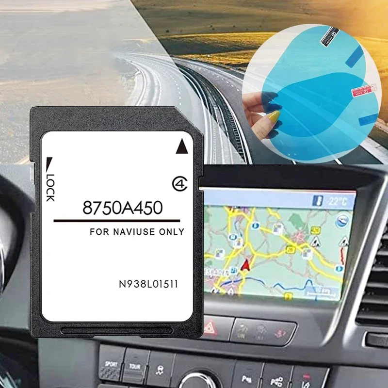 16GB Update Europe Map 2026 Version for Mitsubishi Pajero L200 Outlander Car MMCS System Navigation SD Card GPS 8750A450