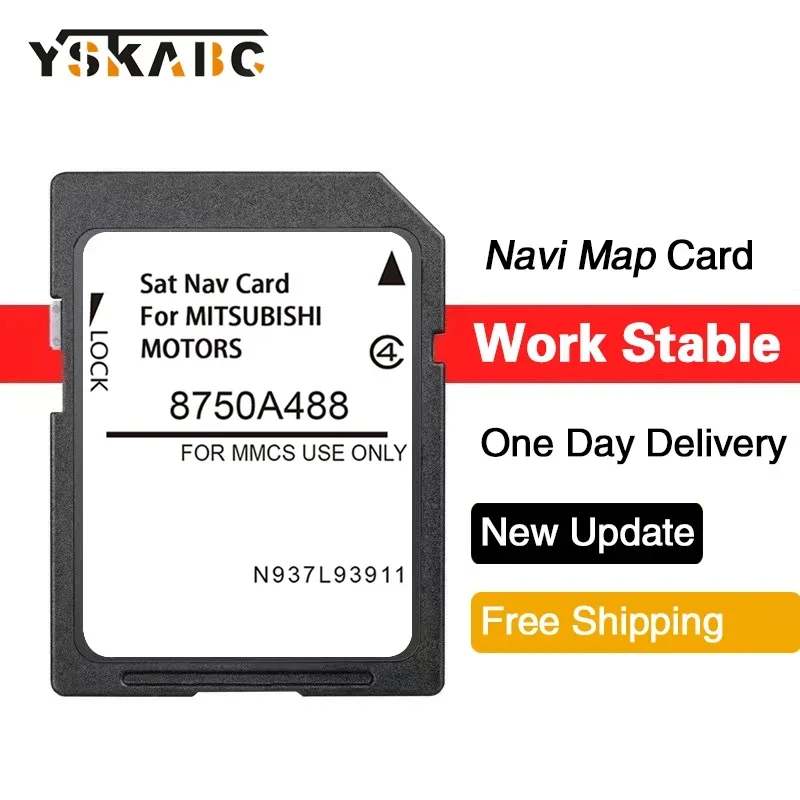 2024 Version Navigation MMCS SD GPS Card Europe UK Maps for Mitsubishi L200 series 5 Pajero Sport Shogun Anti Fog Sticker