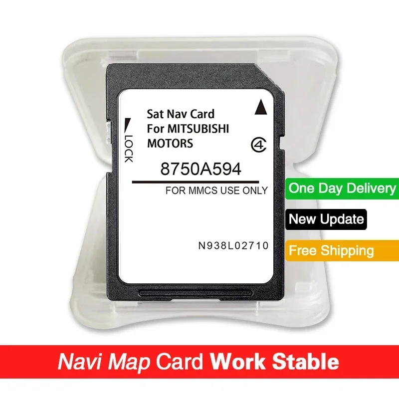 Europe UK Maps for Mitsubishi Outlander ASX Lancer Pajero L200 Car SD Card 2026 16GB Navigation GPS Card MMCS 8750A594