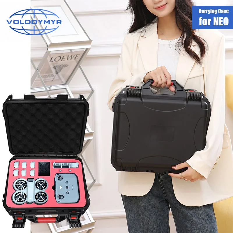 VOLODYMYR Storage Case Hard Shell Waterproof Box for DJI NEO Portable Suitcase for DJI Neo Drone & Remote Controller Accessories