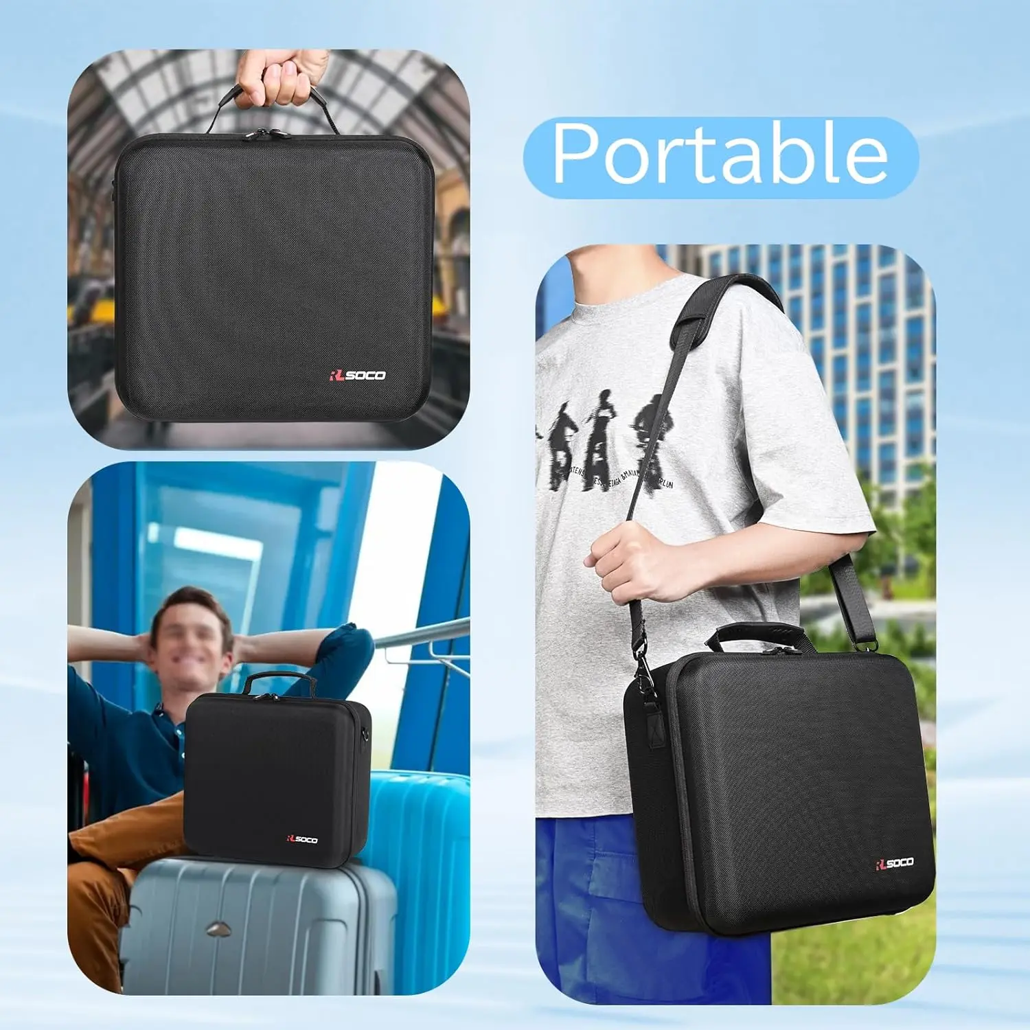 Protective Travel Hard Case for DJI Mavic 4 Pro Combo All Accessories Included Durable Crossbody Carrying Bag for Full Set
