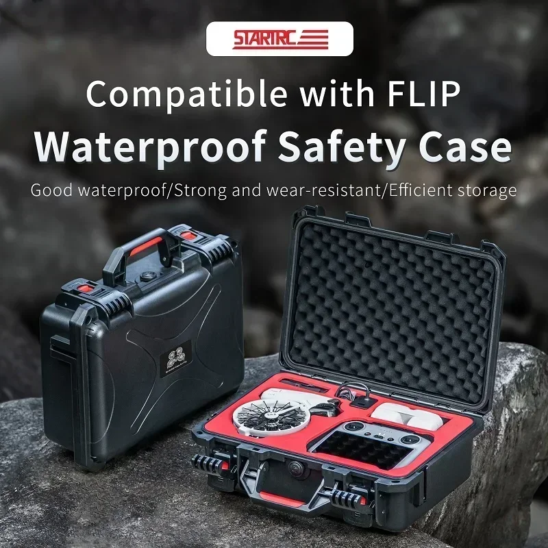 Explosion-proof Box For DJI Flip Fly More Combo Accessories Storage Case Hard Shell Travel Suitcase For RC 2/N3 Remote Control