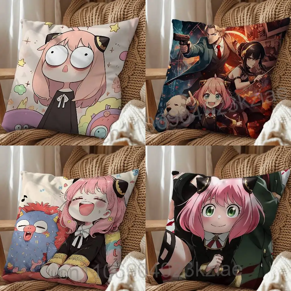 intelligence battle is intense SPY FAMILY Cartoon Pillow Cover, 4K HD Printed Cushion Cover case with Various Exquisite Patterns