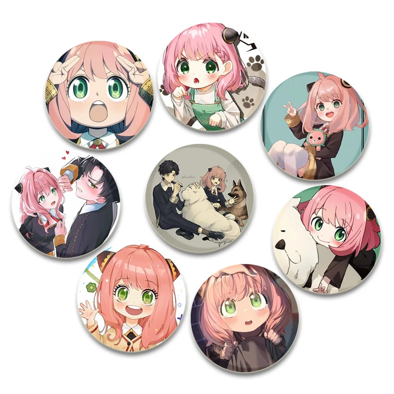 SPY X FAMILY Enamel Pin Cute Anime Brooches Anya Forger Damian Lapel Pins Cartoon Badge Backpack Hat Jewelry Accessories Gift