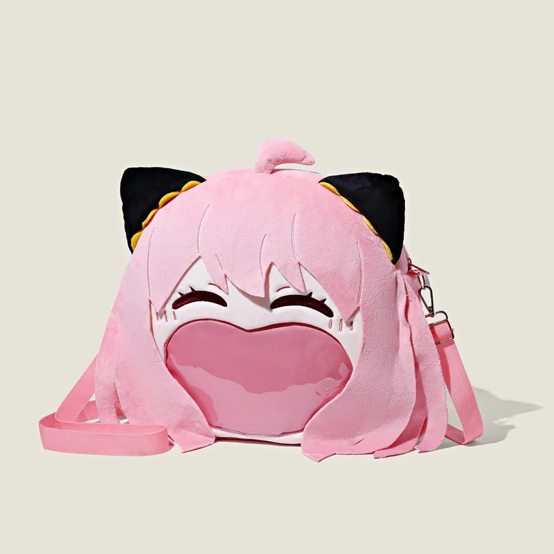 Spy X Family Arnia Pain Bag Peripheral Anime Baby Bag Double Shoulder Crossbody Bag Transparent Display Y2k Fashion Toys