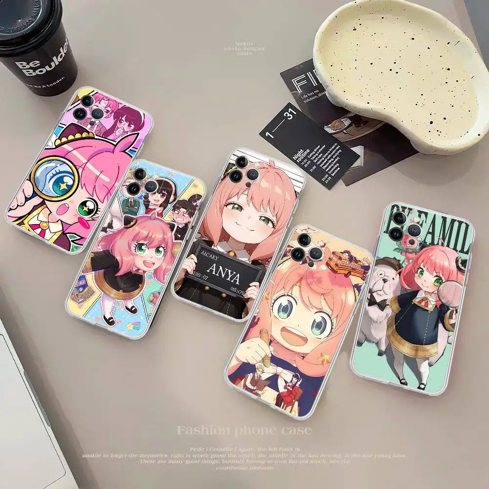 Spy Family Anya Case For Iphone 17 16 15 Pro Max 11 12 13 14 Pro Plus Phone Cover
