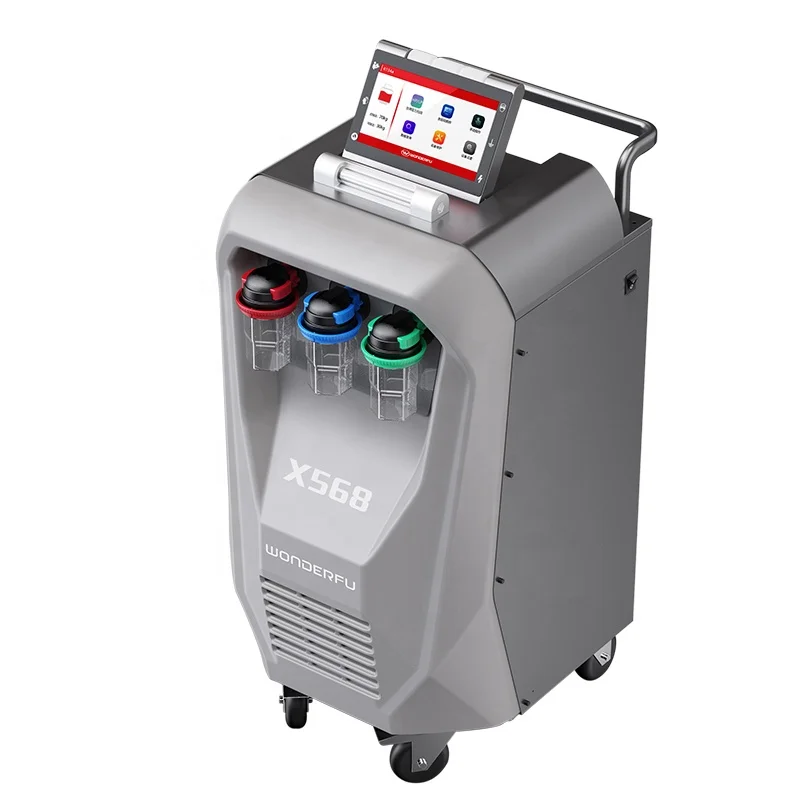 X-568 R134a Air Conditioning Refrigerant and Compressor Oil Recycle and Refill Machine / Pipe Line Cleaning and Flushing Machine