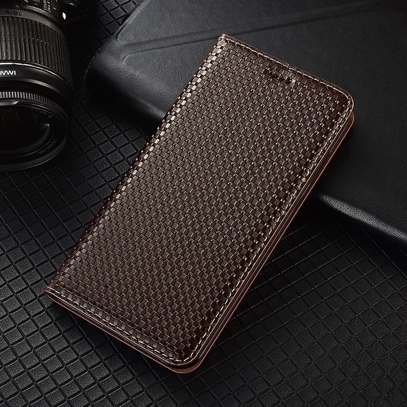 Business Genuine Leather Magnetic Flip Cover For Samsung Galaxy S6 S7 edge S8 S9 S10 S20 S21 s22 Plus Ultra Case Luxury Wallet