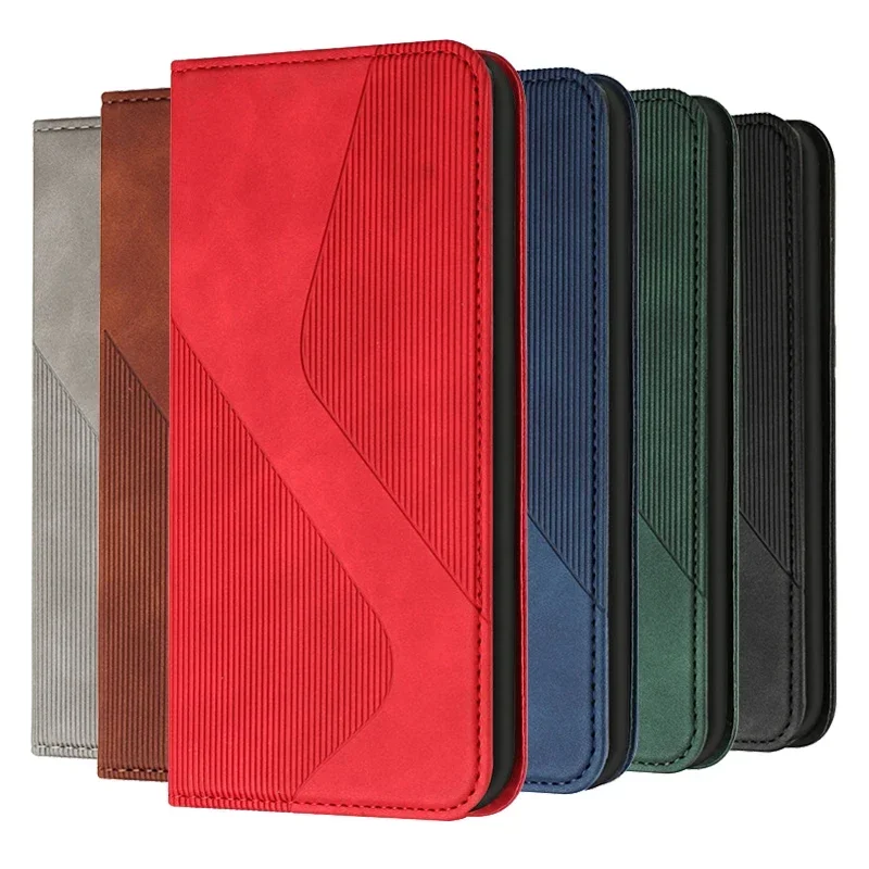 Magnetic Leather Book Case For Samsung Galaxy S6 S7 Edge S8 S9 Plus S10 Lite S10E S10Plus Coque Cover Flip Stand Wallet Bags