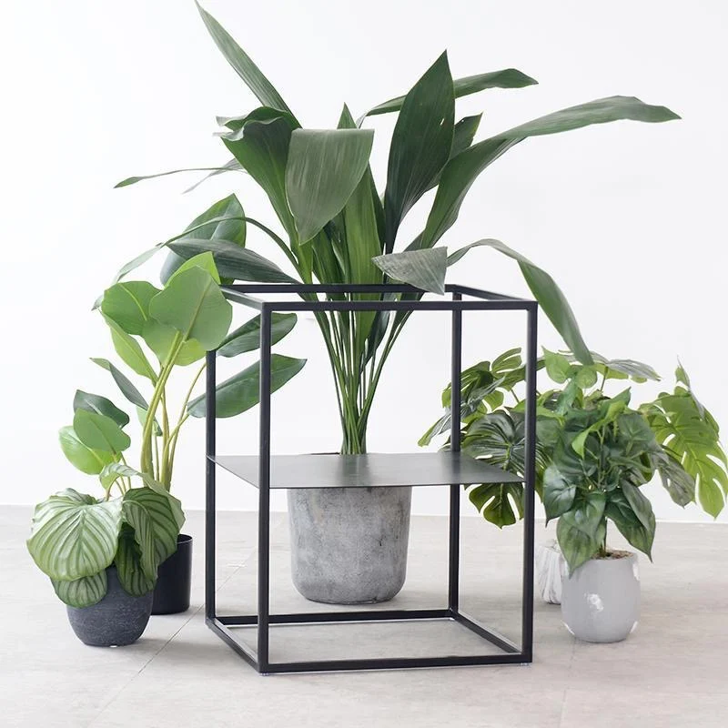 Luxury Nordic Iron Plant Stand for Indoor Multi-Tier Floor Standing  Balcony Living Room Decor Modern Minimalist Flower Display