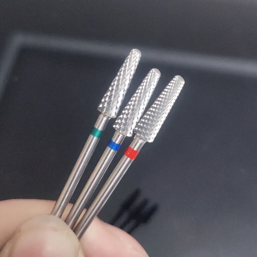 Tungsten Carbide Nail Drill Bit Milling Cutter Eletric Manicure Machine Equipment Cuticle Clean Burr Pedicure Accessories Tools