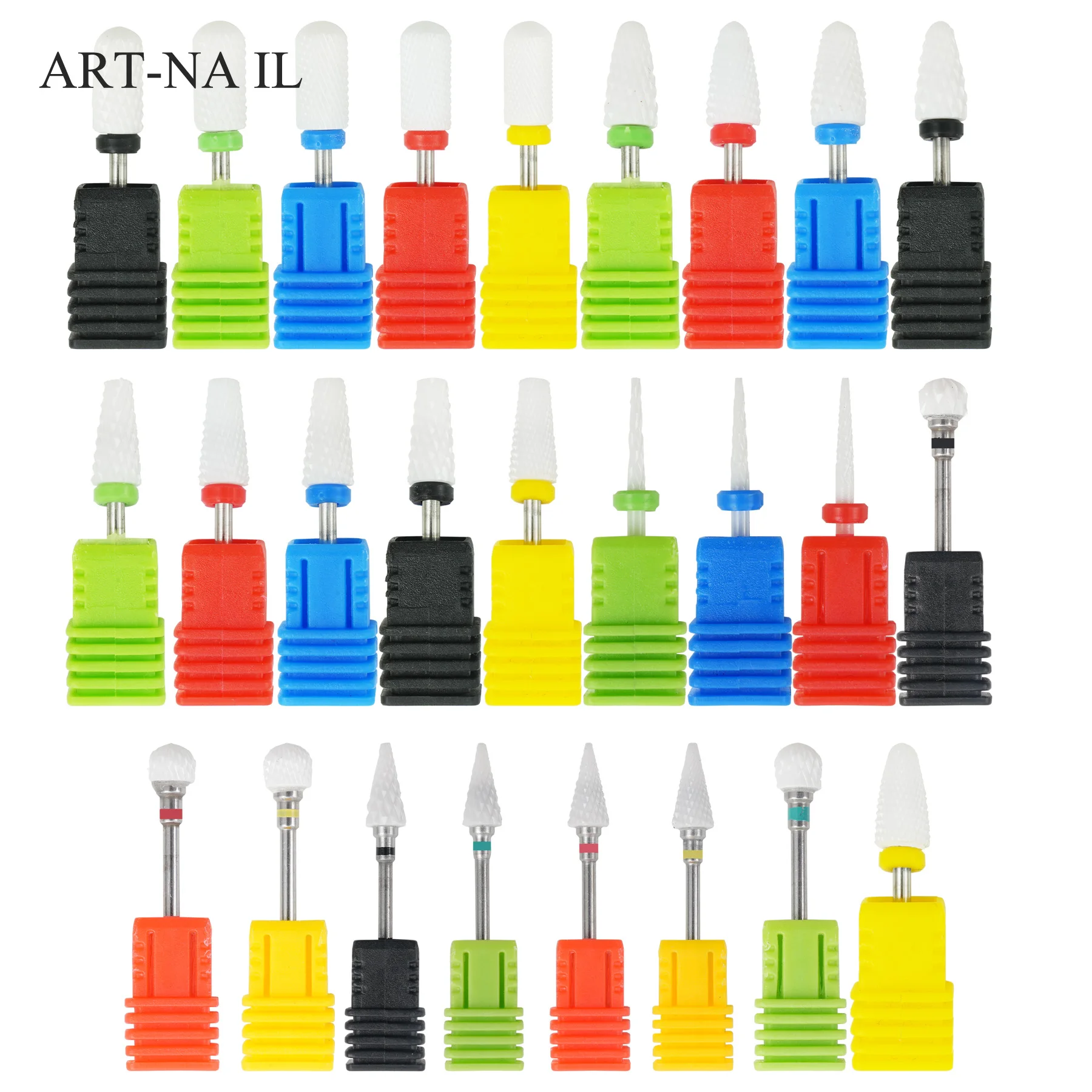1Pcs Ceramic Milling Cutter Nail Drill Bits Electric Manicure Drills Pedicure Mill Bits Machine Files Nail Art Accessories Tool