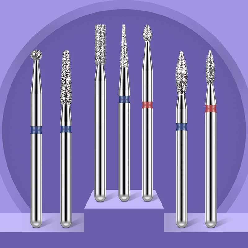 Diamond Nail Drill Bit Mill Cutter All For Manicure Machine Bit Tools Accessories Cuticle Clean For Removing Nail Gel