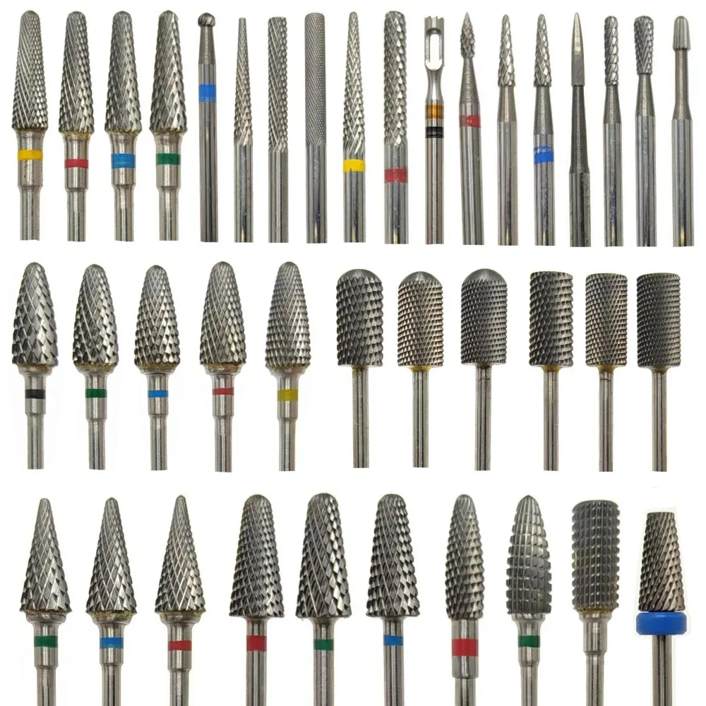 67 Type Ceramic and Tungsten Nail Drill Bit for Electric Manicure Machine Size Is 2.35mm Nail Tools Drill Bits for Nails